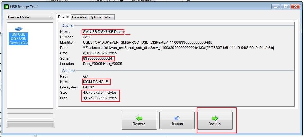 Emulator USB Dongle back up creation how to